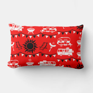Coussin Rectangle Décor camping Caravan