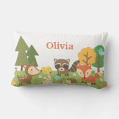 Coussin Rectangle Décor de chambre pour enfants avec des animaux mig (Verso)