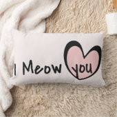 Coussin Rectangle Décor de la pouponnière d'amour, Coeur rose mignon (Couverture)