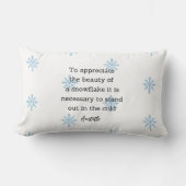 Coussin Rectangle Décor de maison d'hiver d'Aristote pour la maison (Recto)