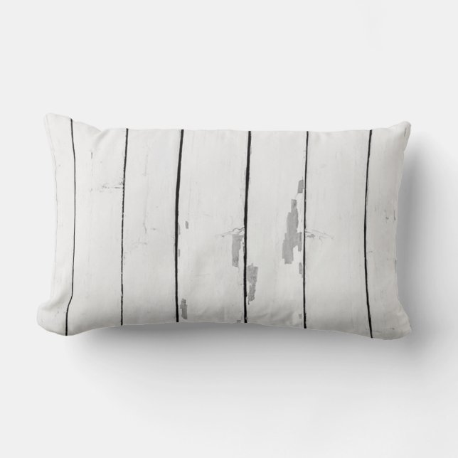 Coussin Rectangle Décor de plage en bois rustique Shiplap (Recto)