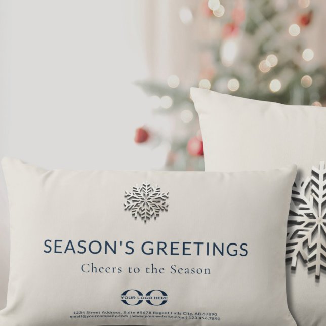Coussin Rectangle Décor de vacances d'entreprise (Créateur téléchargé)