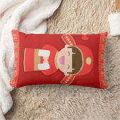 Coussin Rectangle Décor mignon de mariage de jeune marié de chinois (Couverture)