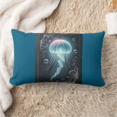 Coussin Rectangle "Deep Sea Elegance : Conception brillante de médus (Couverture)