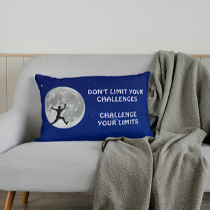 Coussin Rectangle Défiez vos limites devis de motivation