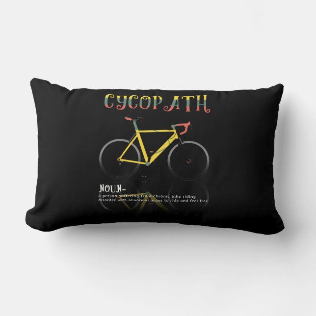 Coussin Rectangle Définition Drôle Vélo Addict Cadeau pour (Recto)