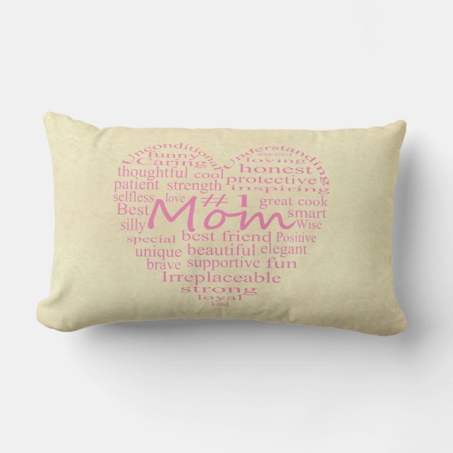 Coussin Rectangle Définition d'un schéma mère-coeur par STaylor (Recto)