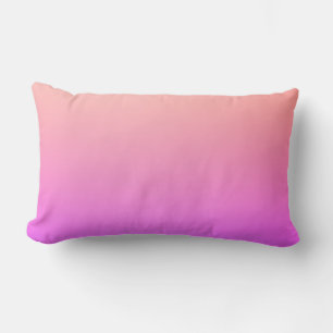 Coussin Rectangle Dégradé coloré rose pêche et violet qui s'estompe