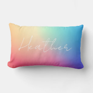 Coussin Rectangle Dégradé ombre arc-en-ciel