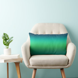 Coussin Rectangle Dégradé Vert Sarcelle Abstrait Fond Moderne