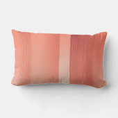Coussin Rectangle Dégradés de rayures pêche couleurs art IA (Verso)