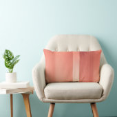 Coussin Rectangle Dégradés de rayures pêche couleurs art IA (Chaise)