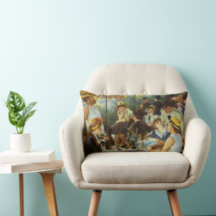 Coussin Rectangle Déjeuner de la fête nautique par Pierre Renoir