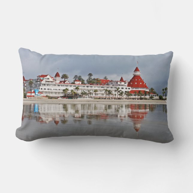 Coussin Rectangle Del Coronado d'hôtel - horizon de San Diego - (Recto)