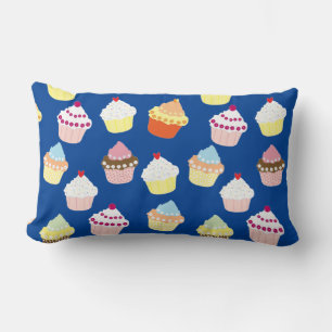 Coussin Rectangle Délicieux Décor Cupcakes Lumbar Pillo