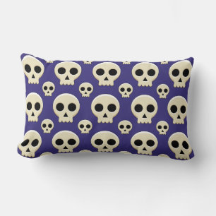 Coussin Rectangle Déplaisant Cute Kawaii Goth Motif crâne