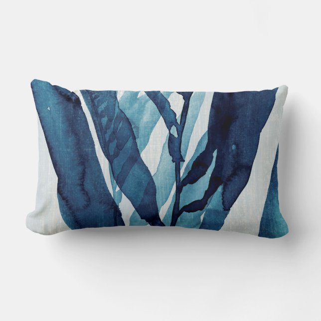 Coussin Rectangle Dérive bleue I (Recto)