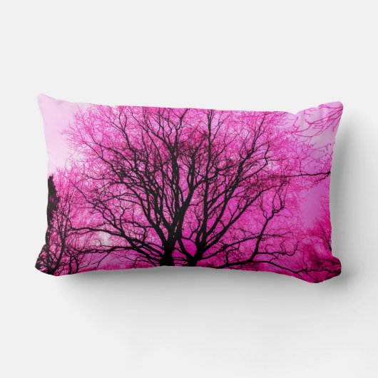 Coussin Rectangle Design d'arbre - Customisez votre propre (Verso)