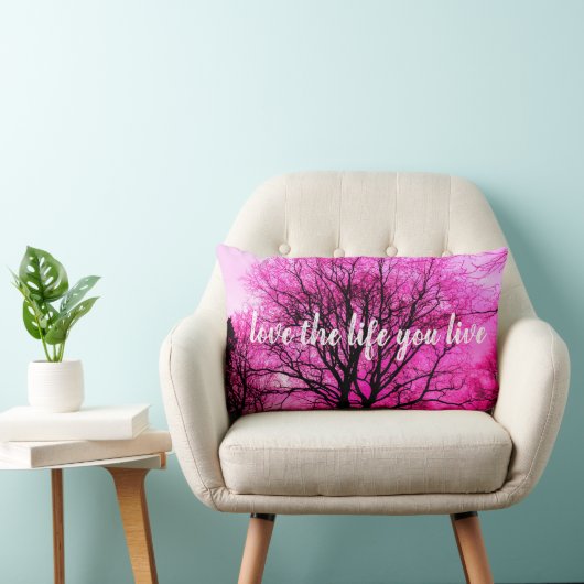Coussin Rectangle Design d'arbre - Customisez votre propre (Chaise)