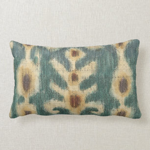 Coussin Rectangle Design décoratif de tissu Ikat par Chariklia Zarri