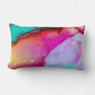 Coussin Rectangle Design moderne en marbre Abstrait