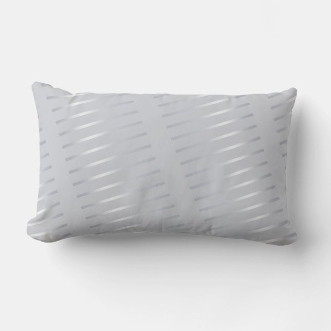 Coussin Rectangle Design moderne Glam Silver Look Modèle tendance (Recto)