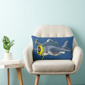 Coussin Rectangle Dessin avion Grumman Avenger (Chaise)