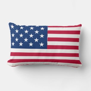 Coussin Rectangle Dessin de fierté du drapeau américain USA