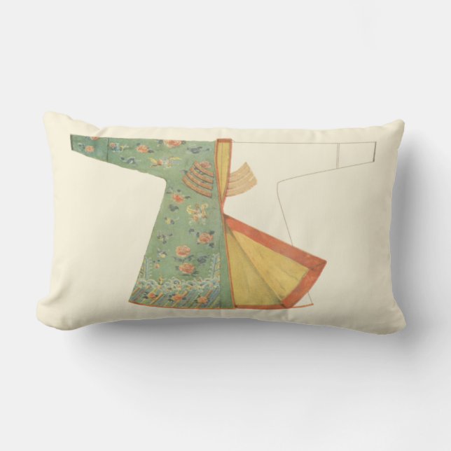 Coussin Rectangle Dessin de Kimono semi-fini (Recto)