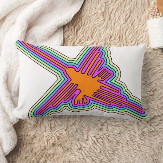 Coussin Rectangle Dessin de Nazca Hummingbird Pérou (Couverture)