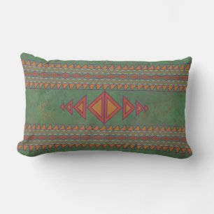 Coussin Rectangle Dessin géométrique vert sagebrush du sud-ouest, lo