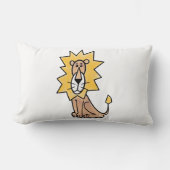 Coussin Rectangle dessin mignon lion enfants retro safari jungle ani (Recto)