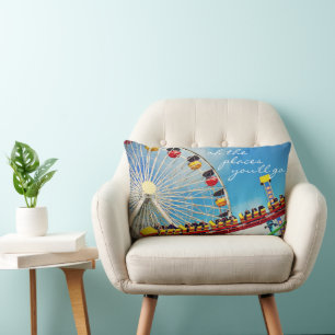 Coussin Rectangle Dessous de verre à rouleaux Ferris Roue Lieux phot
