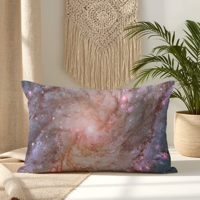 Coussin Rectangle Détail de la galaxie spirale M83 (Detail from Spiral Galaxy M83 Lumbar Pillow)