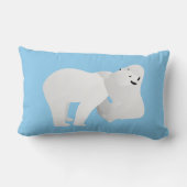 Coussin Rectangle Deux ours polaires (Verso)
