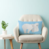Coussin Rectangle Deux ours polaires (Chaise)