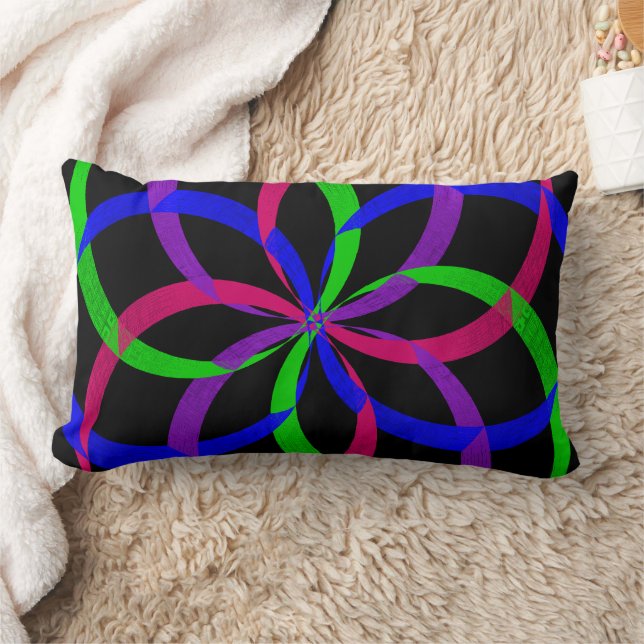 Coussin Rectangle Diagramme géométrique 8 multicolore (Couverture)