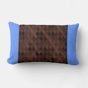 Coussin Rectangle Diamants Brown au chocolat