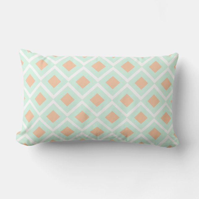 Coussin Rectangle Diamètre Mint vert Rectangle Jeu d'oreiller (Recto)