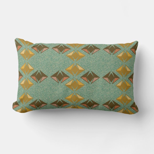 Coussin Rectangle DIAMONDES d'or 2 en 1 (Recto)