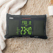Coussin Rectangle  Digital Watch Face Lumbar Pillow (Couverture)