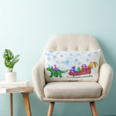 Coussin Rectangle Dinosaure Sleigh Ride (Chaise)