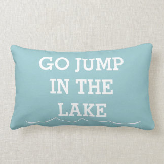 Coussin Rectangle Disparaissent le saut dans le lac