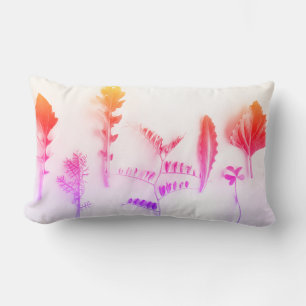 Coussin Rectangle Diverses formes Feuilles Plantes Nature