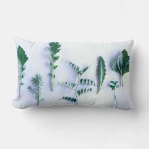 Coussin Rectangle Diverses Formes Vert Feuille Nature