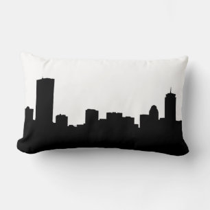 Coussin Rectangle DIY Fond de teint silhouette de Boston