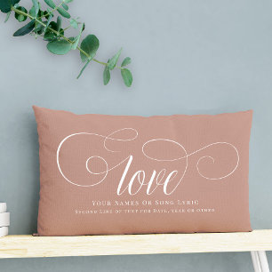 Coussin Rectangle Do-it-yourself Script Personnalisé Calligraphie Ai