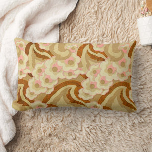 Coussin Rectangle Dogwood beige et rose