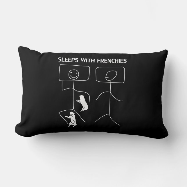 Coussin Rectangle Don de chien | Couches Avec Français (Recto)