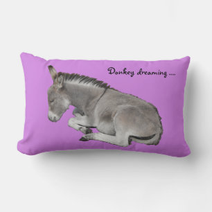 Coussin Rectangle Donkey rêver mignon poulain de bébé âne